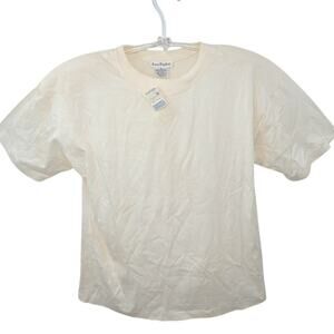 Ann‎ Taylor Vintage Crew Neck Logo Single Stitch Short Sleeve Ladies T Shirt